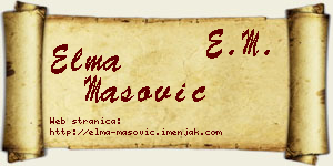 Elma Mašović vizit kartica